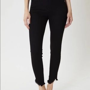 KanCan Black Frayed Hem Jean